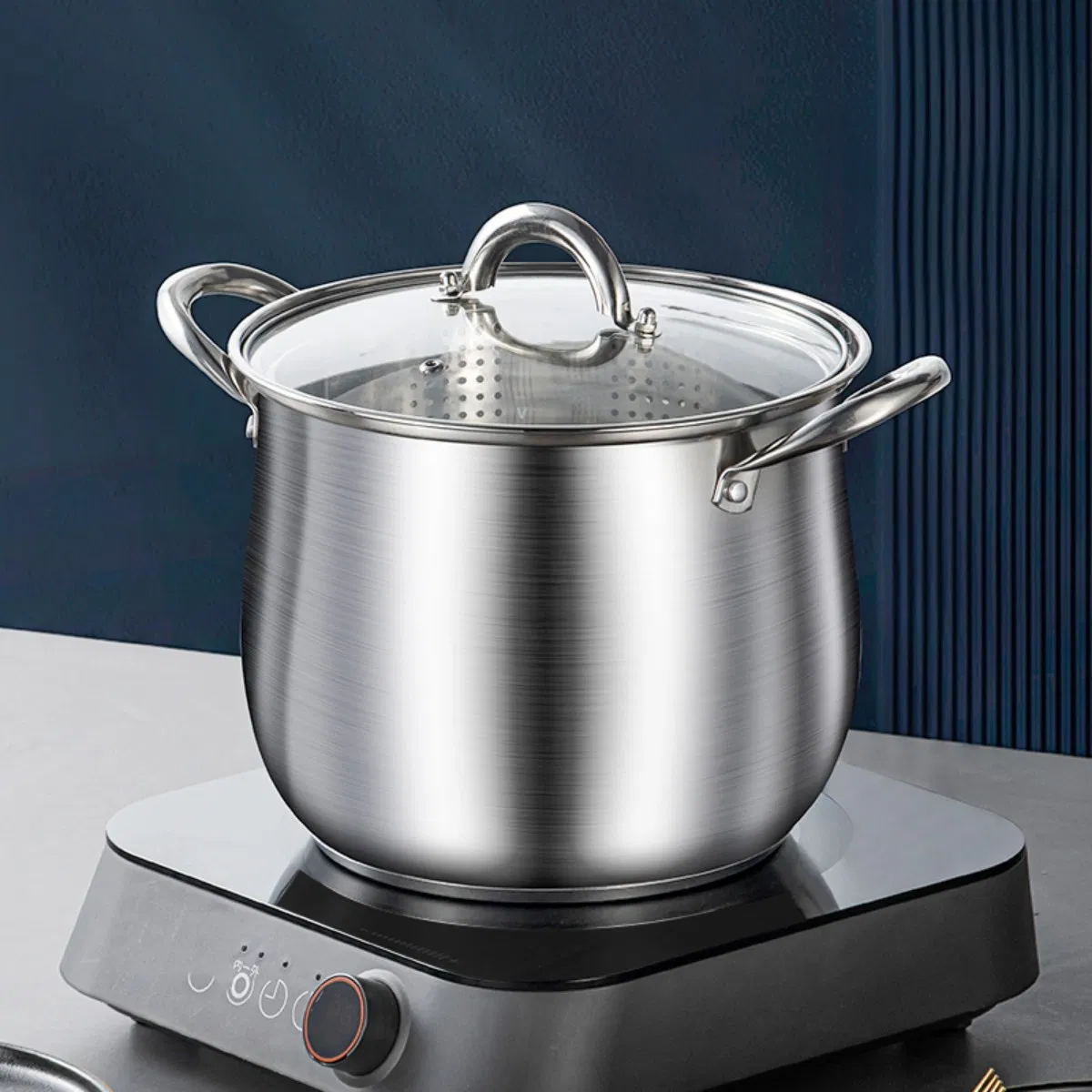 Stainless Steel Cooking Pot Sets Large-Capacity Soup Pots Kitchen Stock Pot Cookware