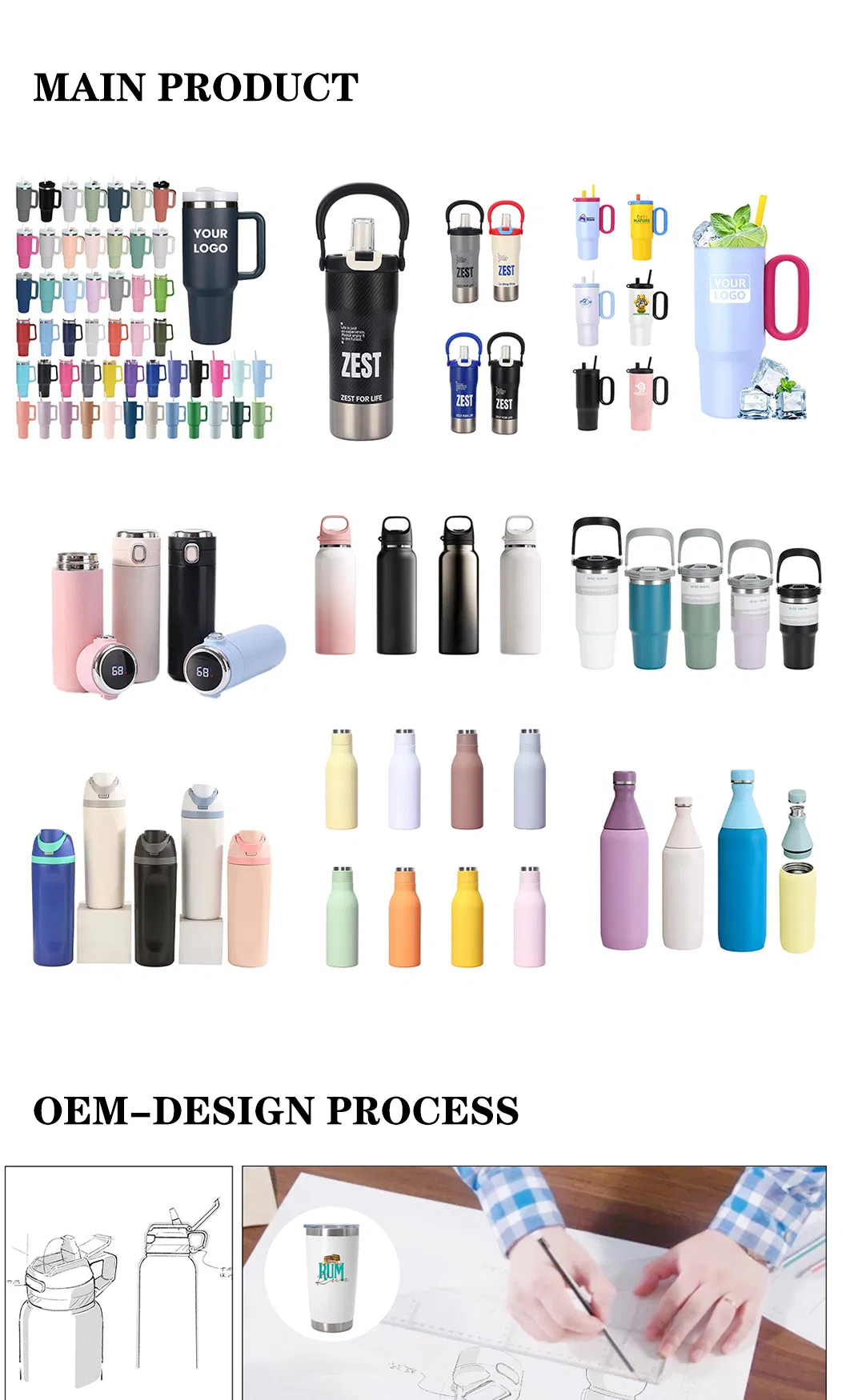 Custom 500 Ml Rope Industrial Design Style for Children's Drink Ware