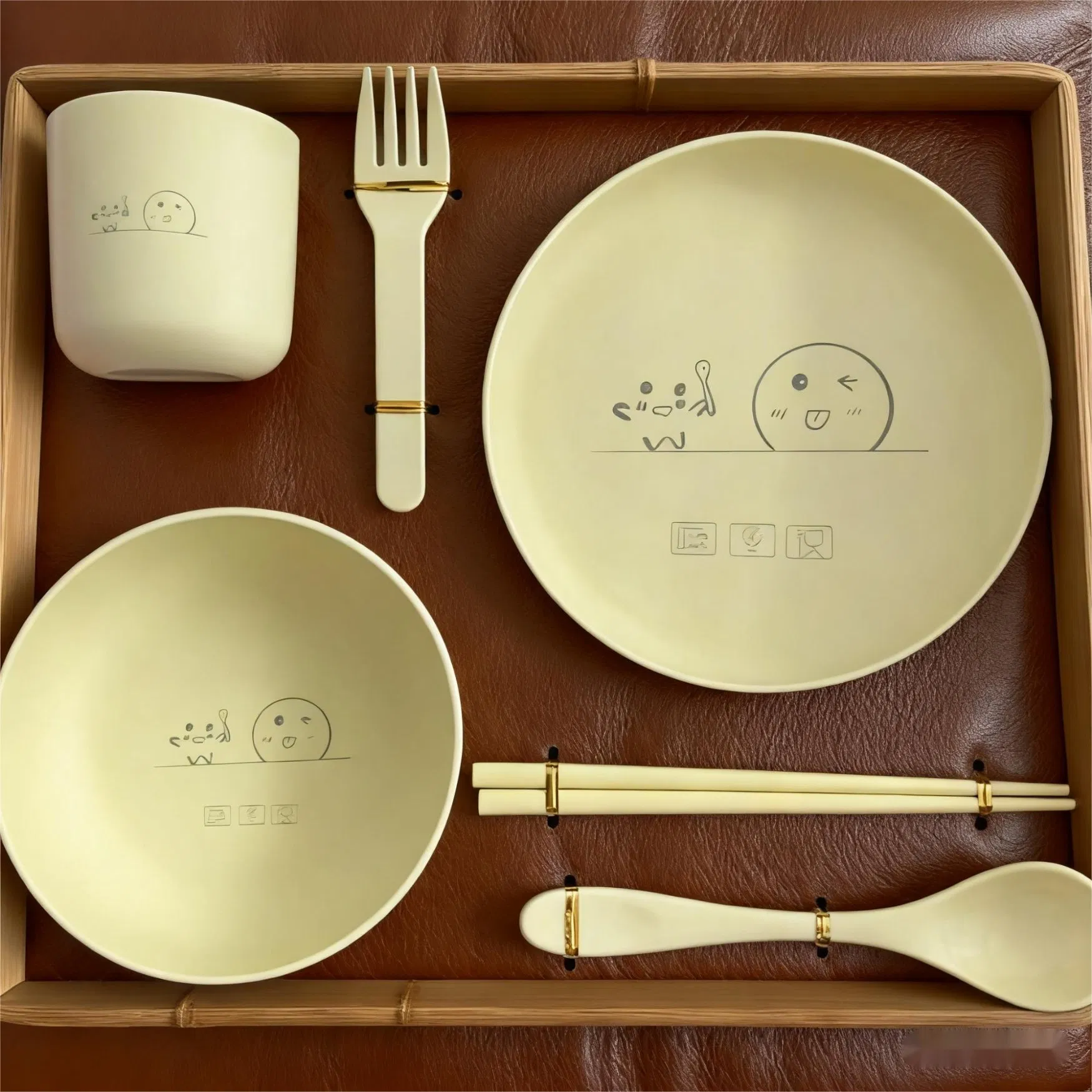 Degradable Eco-Friendly Polylactic Acid Children's Tableware