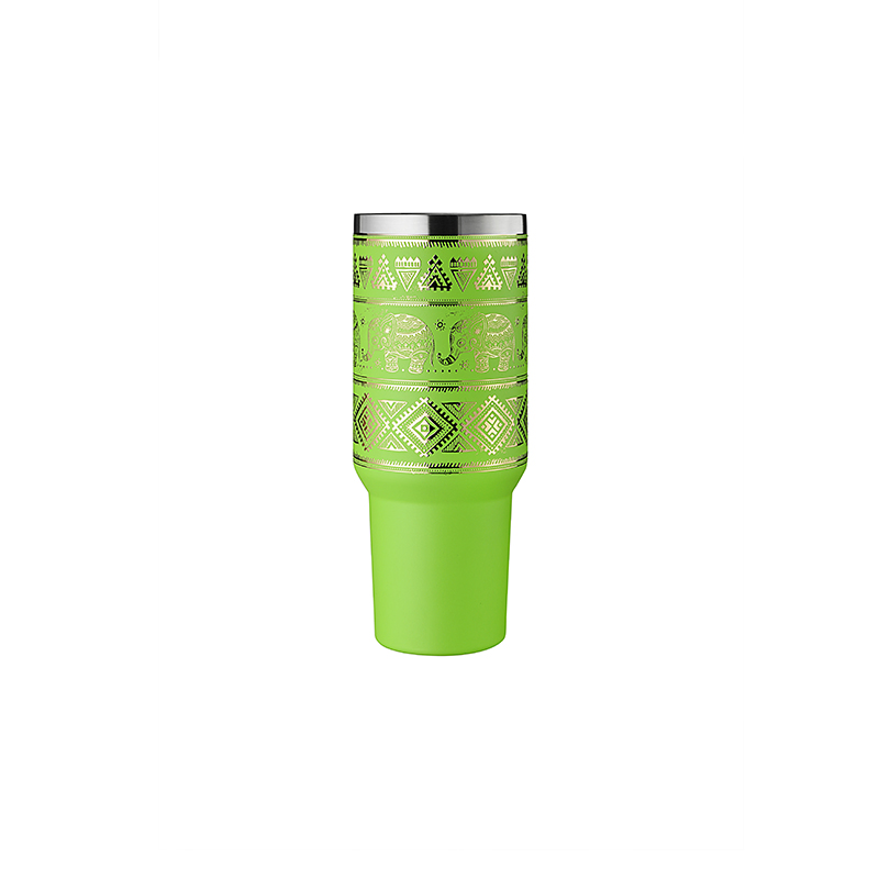 40oz Stainless Steel Double Wall Vacuum Tumbler with Lid and Straw for Hot and Cold Beverage