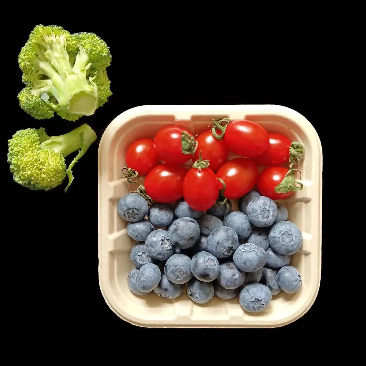 Factory Cheap Disposable Sugarcane Tableware Eco Friendly Food Container Biodegradable Lunch Box Packaging