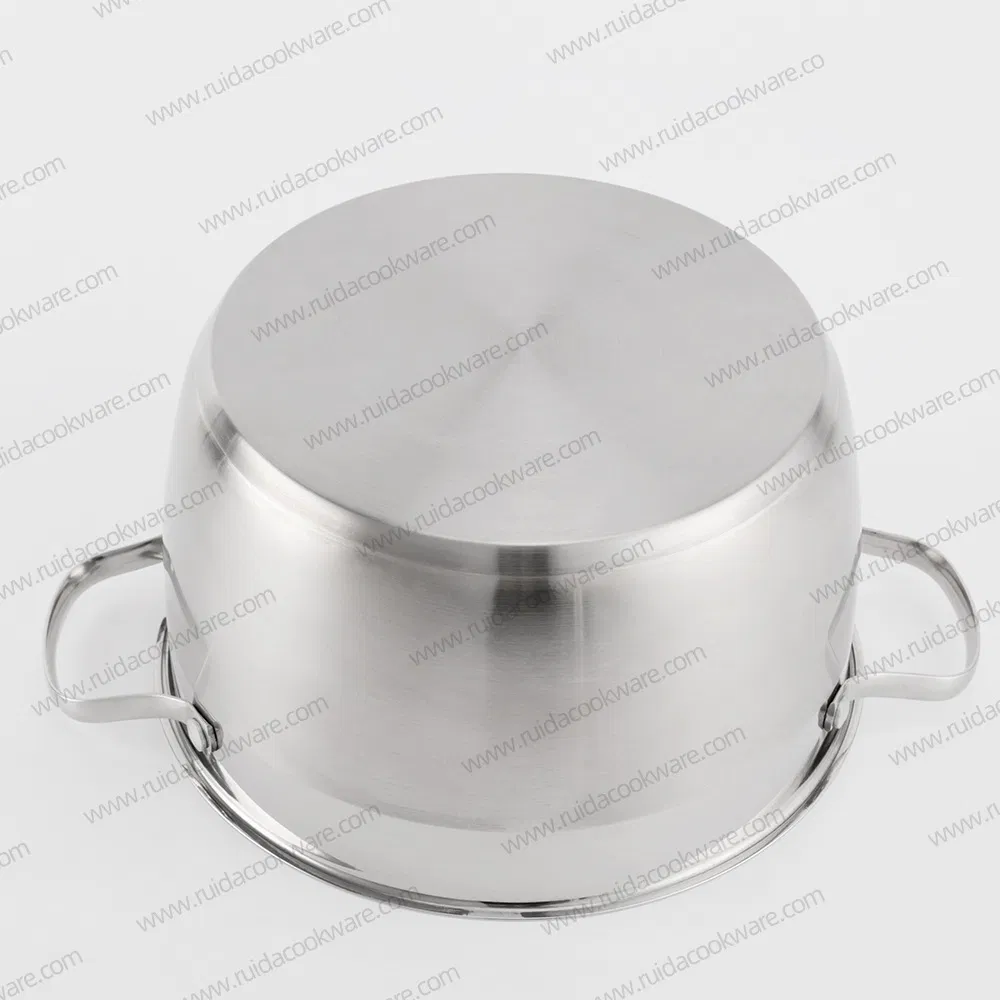 9PCS G Shape Glass Lid Wire Handle Stainless Steel Cookware Set