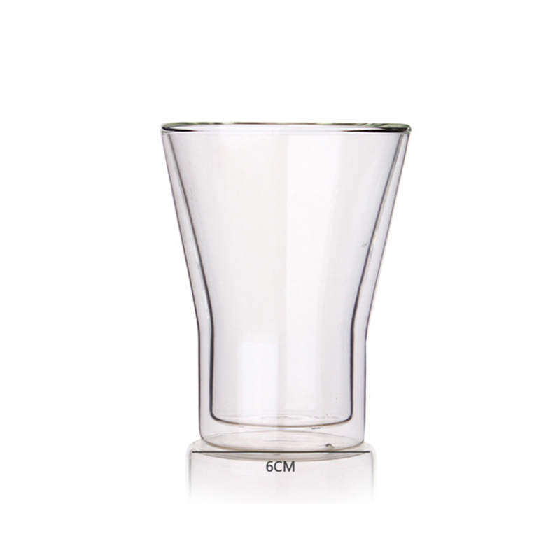 Holesale Customized Classic Manufacture Home Heat-Resistant Double Wall Glass Drinkware