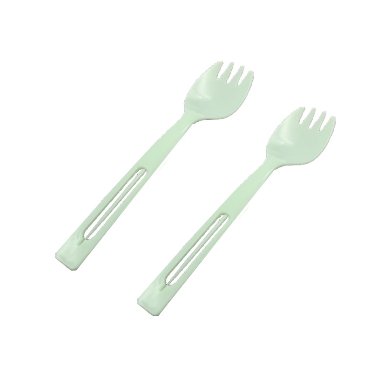 PP PS Material Disposable Biodegradable Plastic Spoon Fork Knife White Black Transparent Color Cutlery
