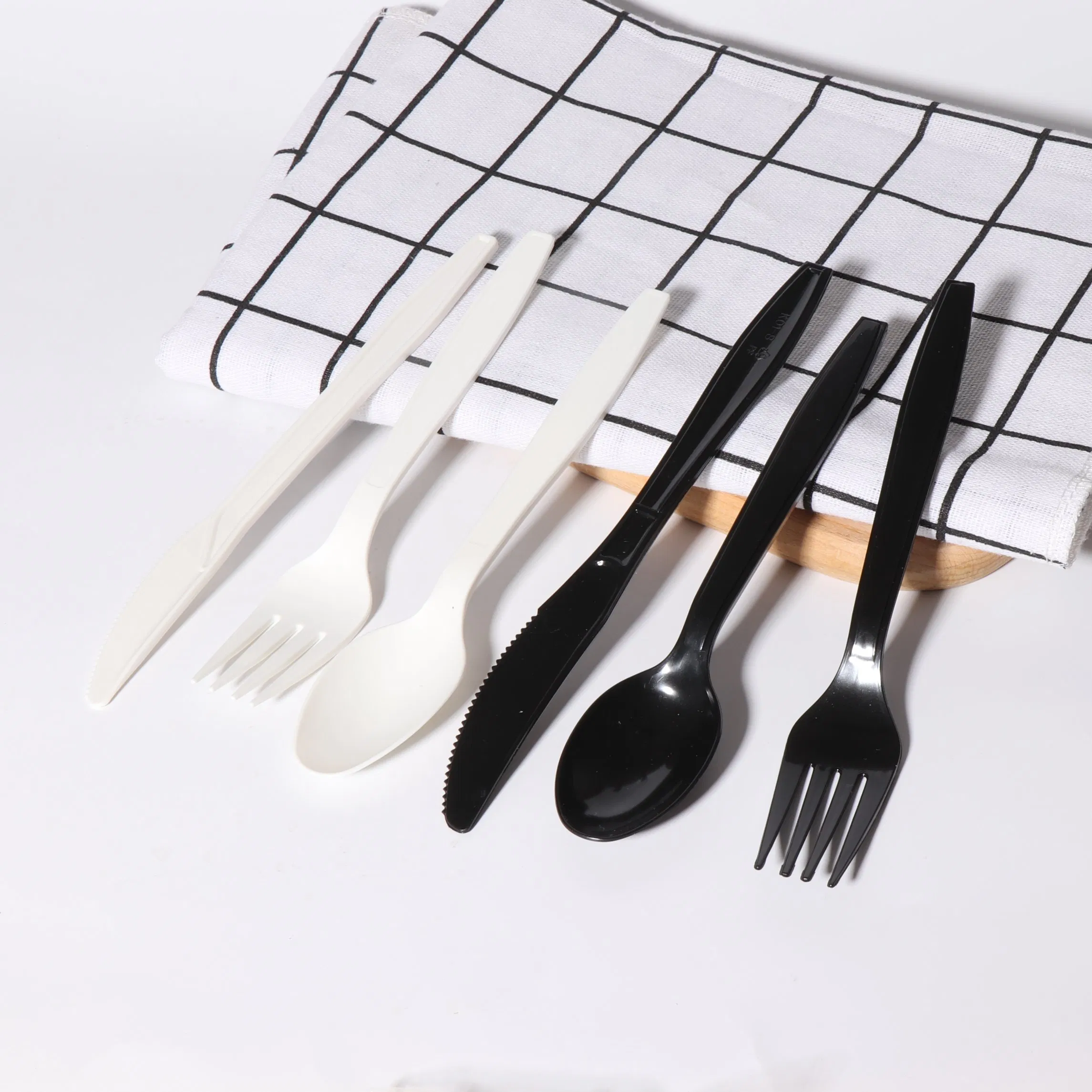 Restaurant Take out Disposable Cutlery Plastic Fork Spoon Knives Set