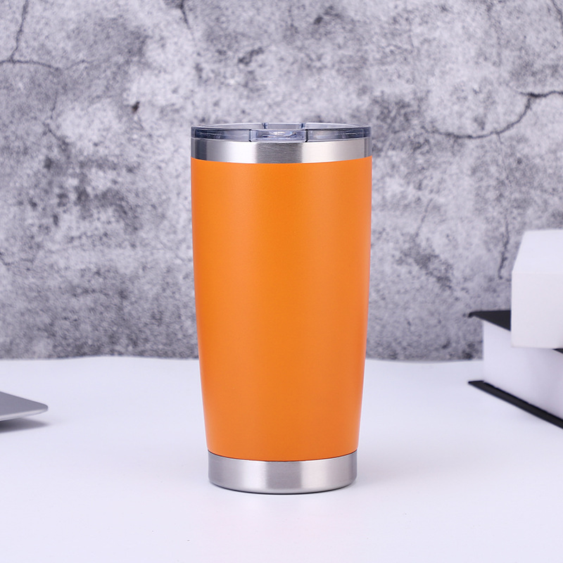 Blank Stainless Steel 20 Oz Powder Coated Metal Double Wall Tumblers Vendors