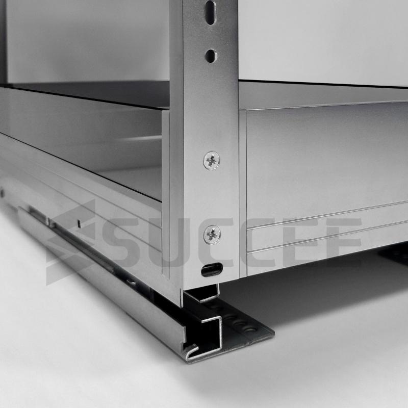 Glass 2 Layers Slide out Soft Close Spice Kitchen Organizers