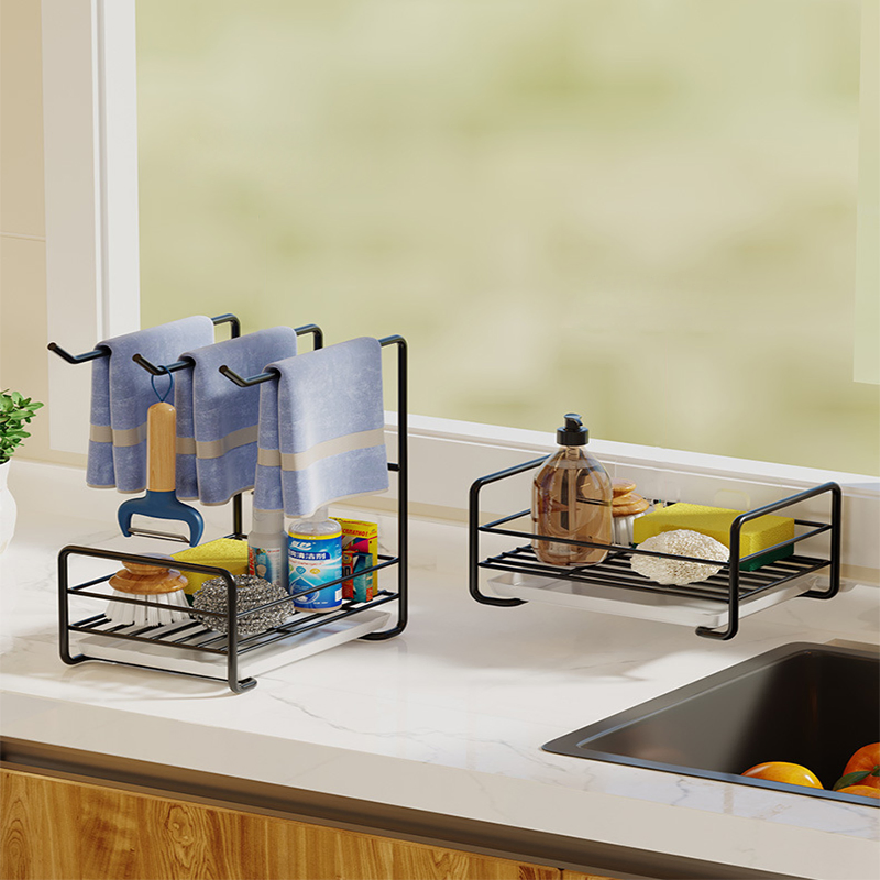 The Newest Self-Adhesive Drainer Drying Rack Kitchen Hardware Sink Caddy Organizer