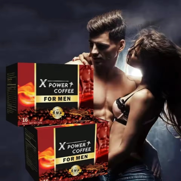 Supplier Natural Herbs Men Powder Energy Black Coffee Increase Energy Improve Physical Strength Men Powder Energy Coffee