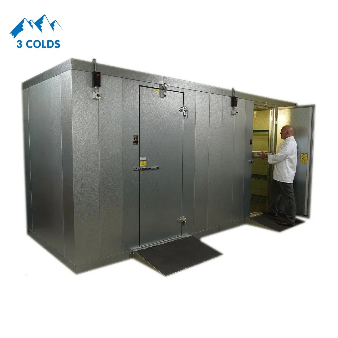 -18℃ Seafood Products Cold Storage for Fish Factory with Stainless Steel PU Panels