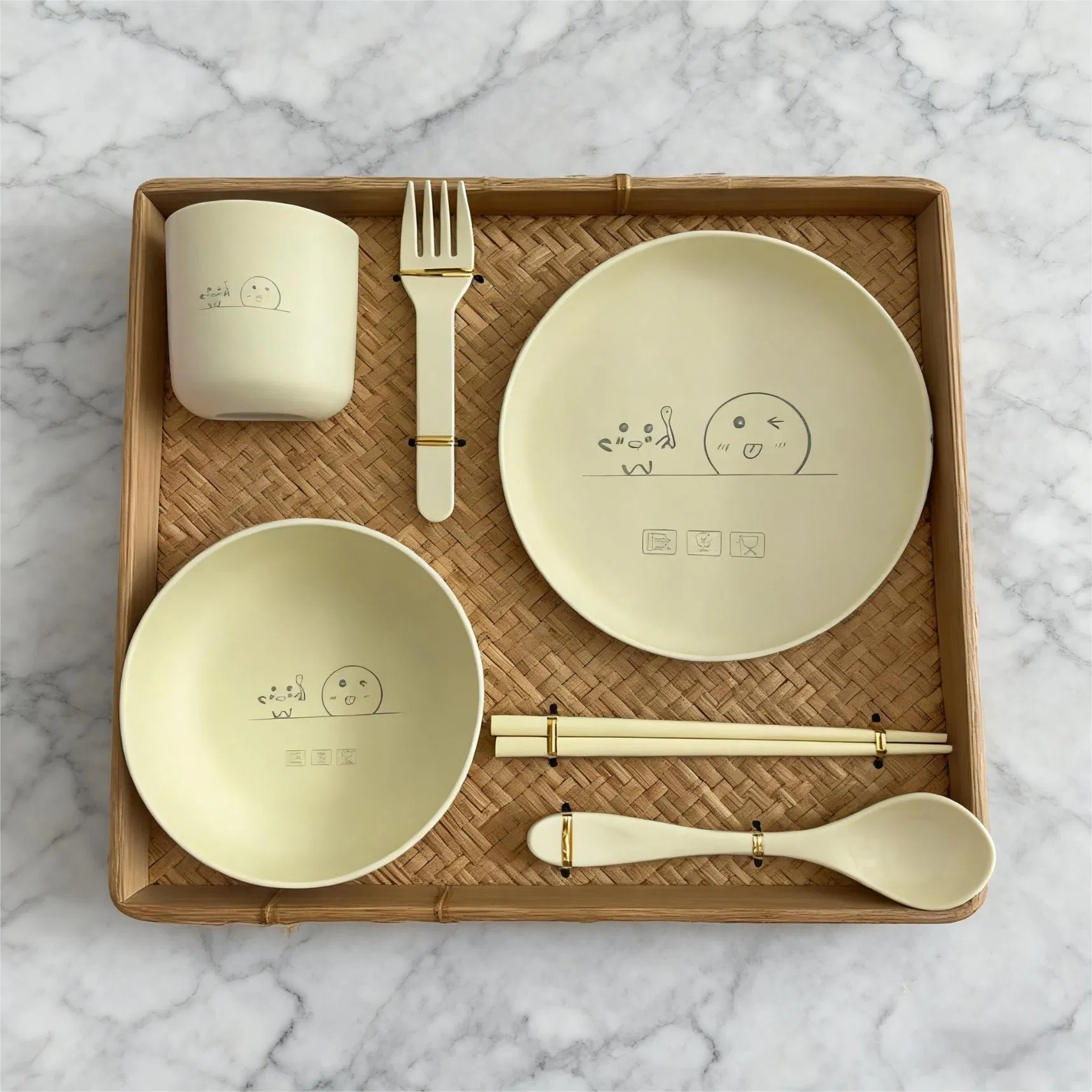 Degradable Eco-Friendly Polylactic Acid Children's Tableware