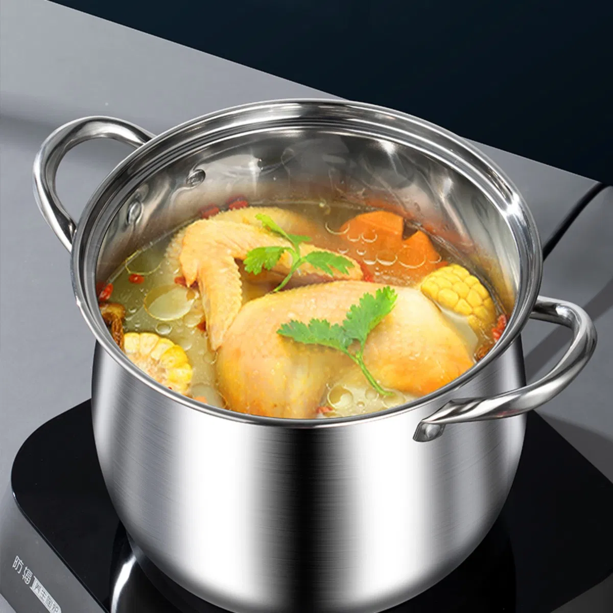 Stainless Steel Cooking Pot Sets Large-Capacity Soup Pots Kitchen Stock Pot Cookware