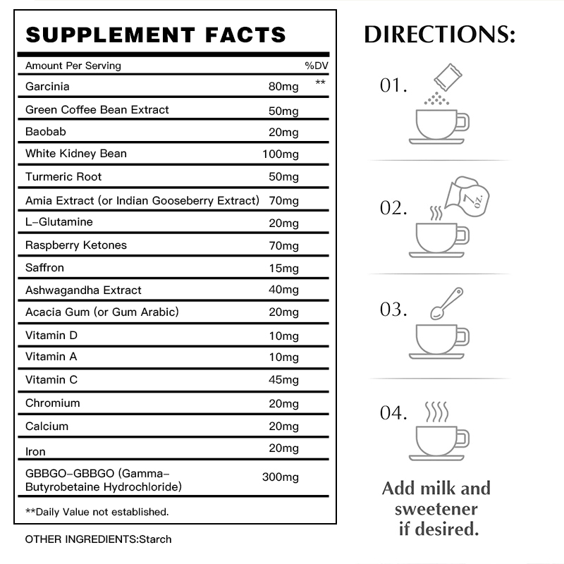 Premium Detox Coffee Powder for Enhanced Energy and Weight Management