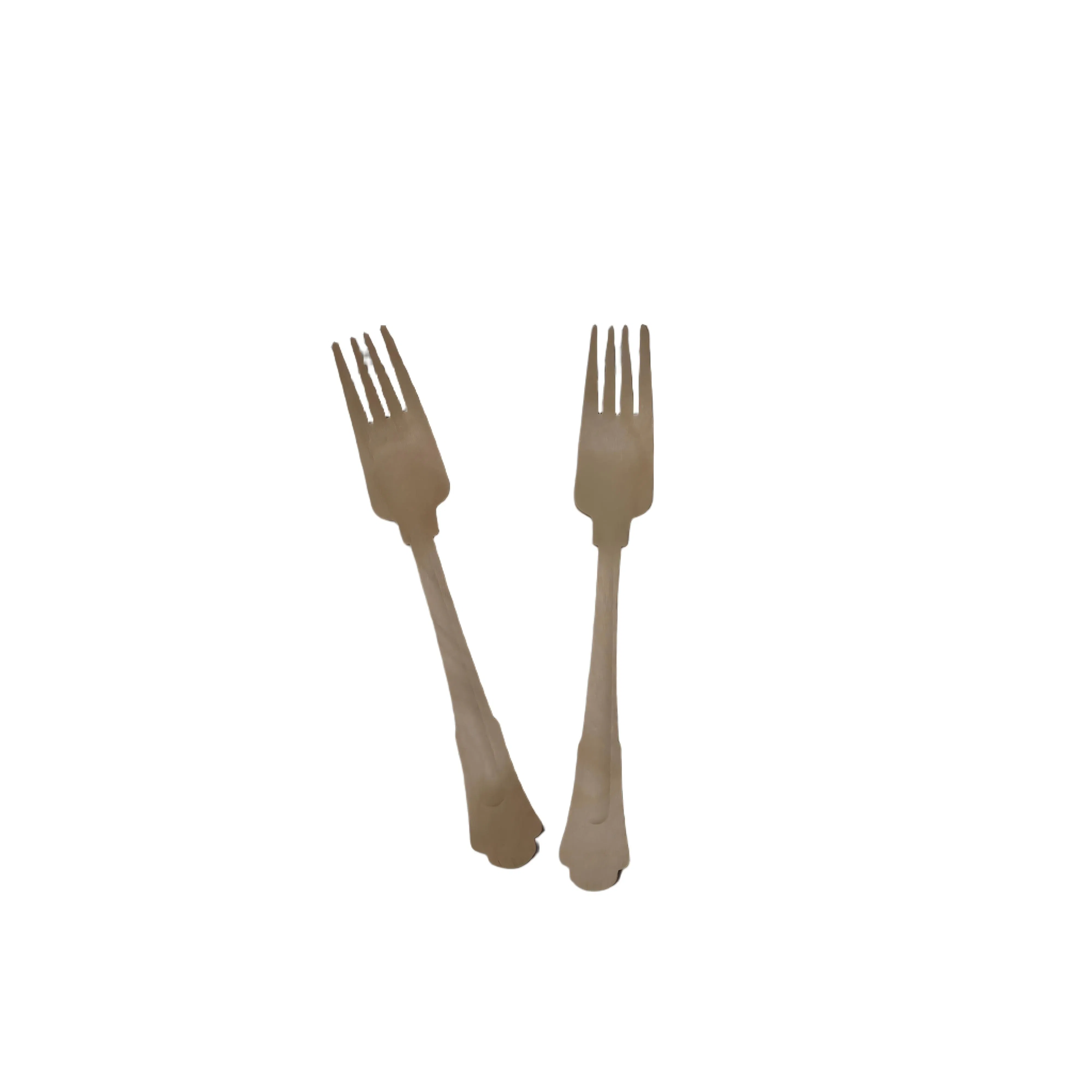 Eco-Friendly Compostable Wood Wooden Spoon Fork Knife Cutlery Set
