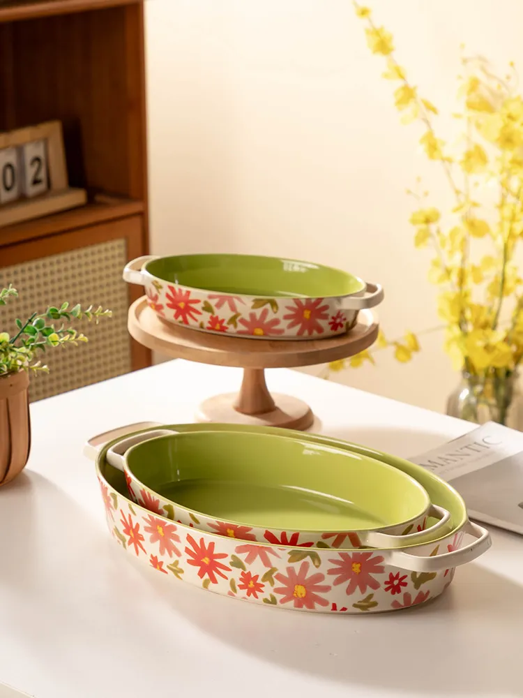Ceramic Baking Tray Set Detail