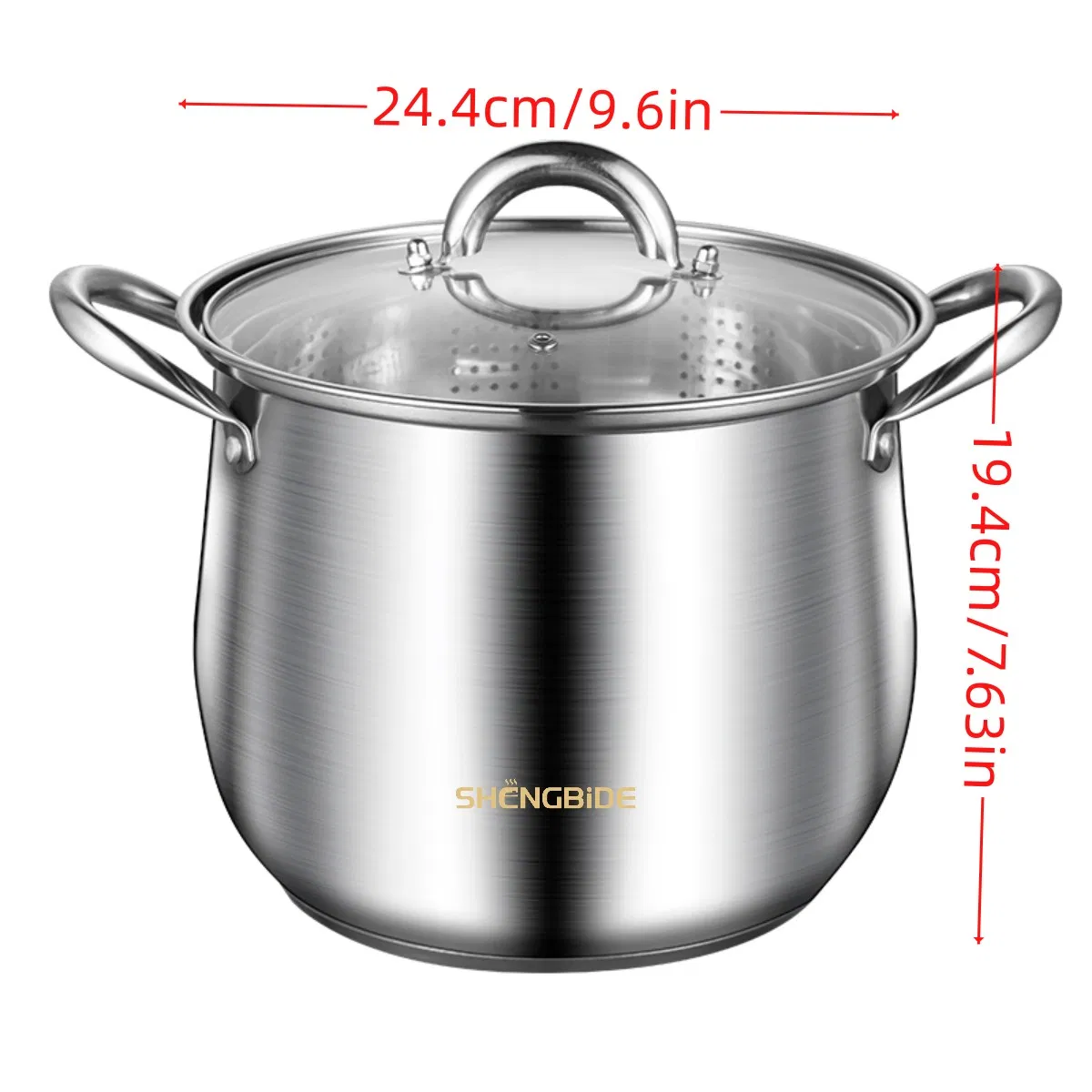 Stainless Steel Cooking Pot Sets Large-Capacity Soup Pots Kitchen Stock Pot Cookware
