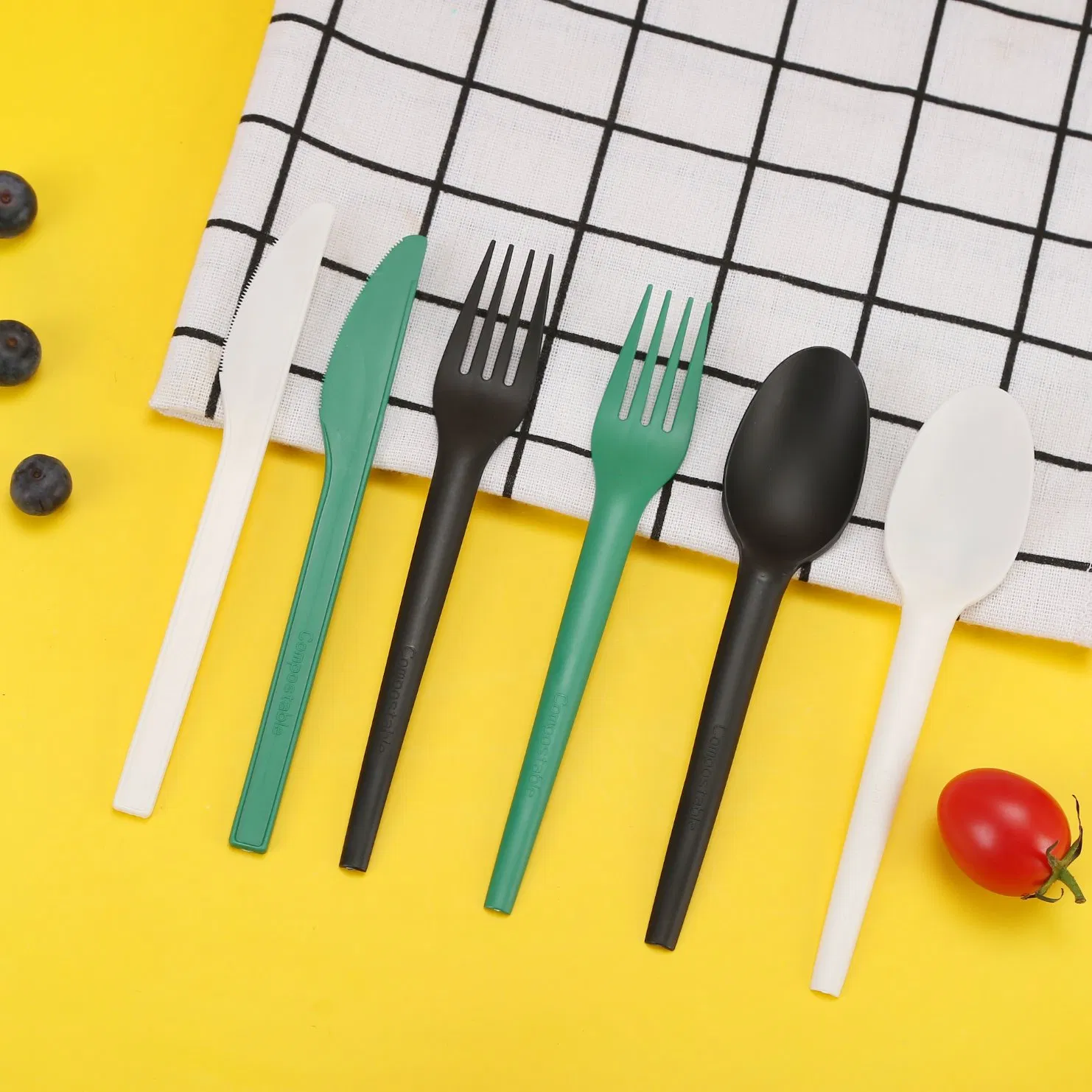 Eco-Friendly Biodegradable Small Forks Tableware Disposable Cutlery