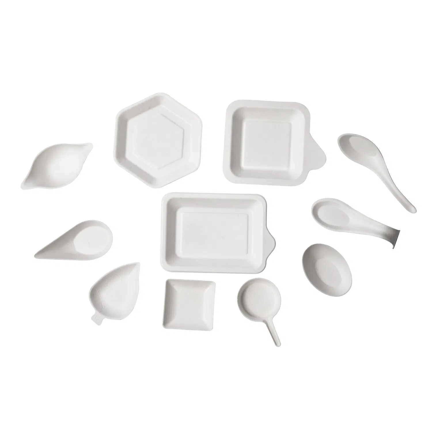 Wholesale Custom Compostable Fast Food Container Disposable Biodegradable Supermarket Box Sugarcane Tableware