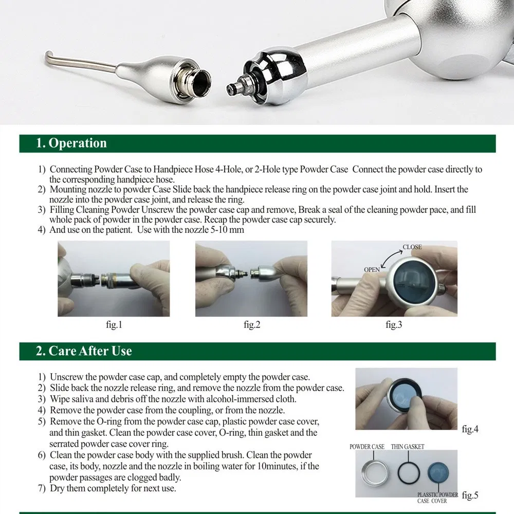 China Factory Supply Cheapest Best Selling Metal Sander Gun Air Polisher Prophy Unit Teeth Cleaning Polishing Tools