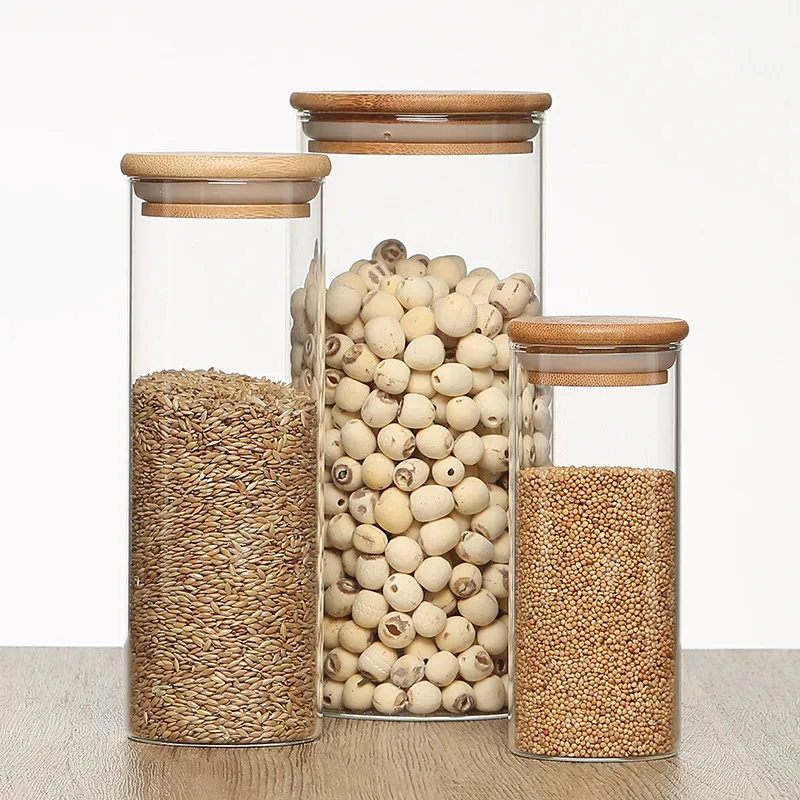 Clear Food Storage Jars