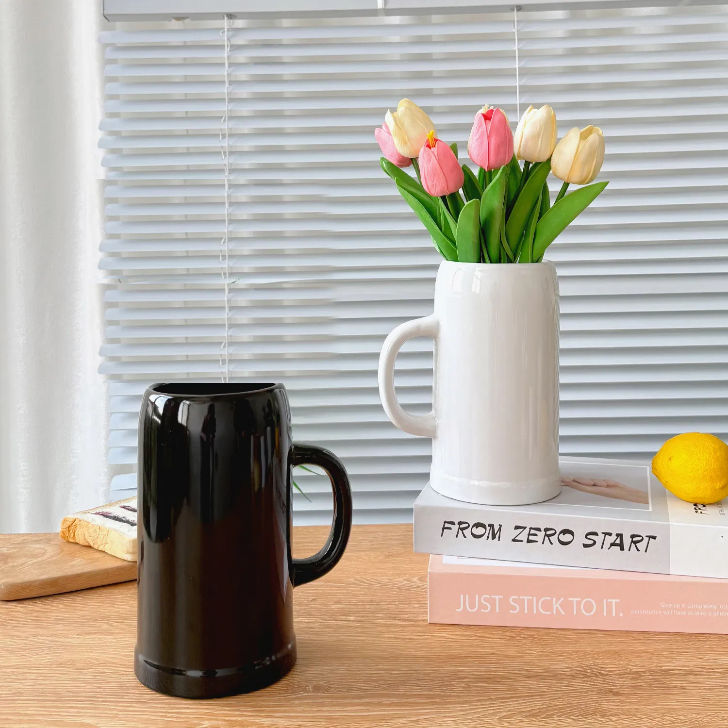 Vintage Artisanal Porcelain Cup: Modern Ceramic Drinkware for All