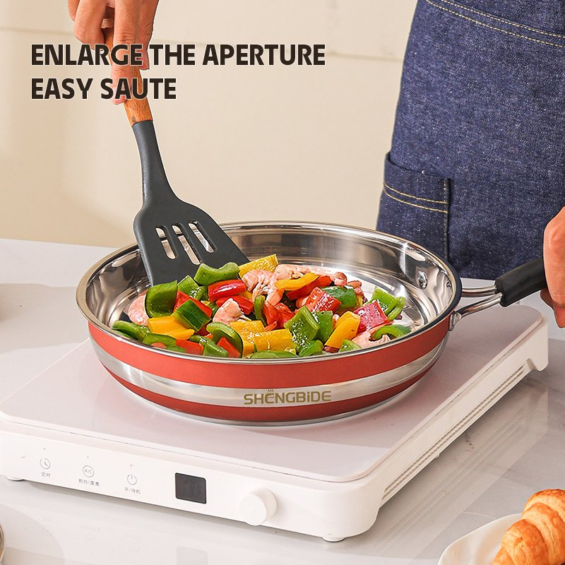 Intensification Stainless Steel Pot Set of 12 Pieces Kitchenware Cookware