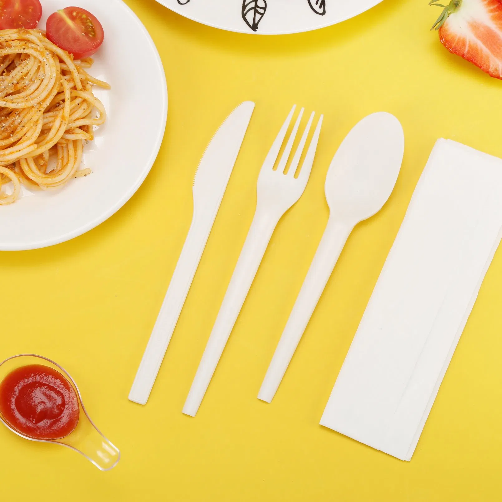 Eco-Friendly Biodegradable Small Forks Tableware Disposable Cutlery