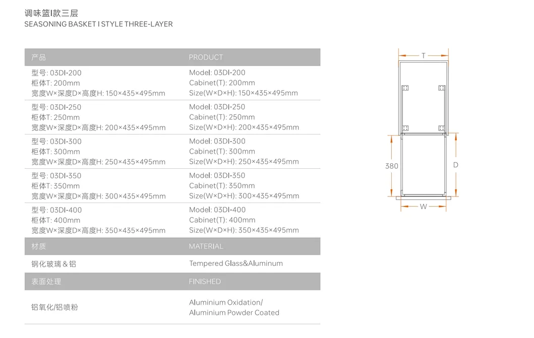 Kitchen Cabinet Organizer Sauces Seasoning Storage Holder
