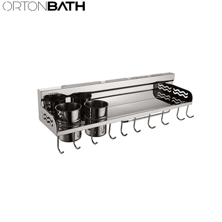 Ortonbath Stailess Steel Multifunction Kitch Bathroom Hardware Set Kitchen Knife Holder Accessories