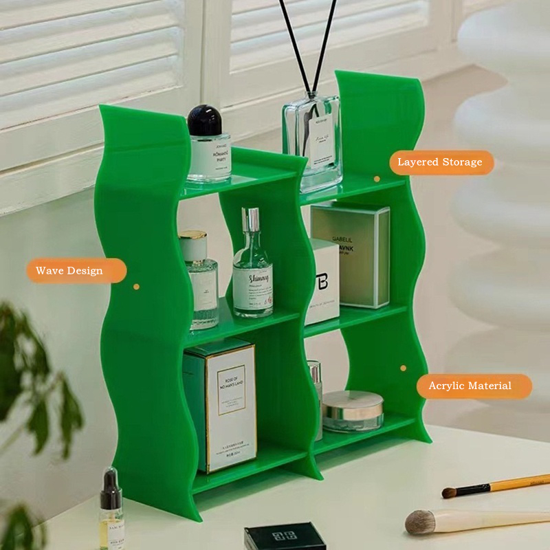 Acrylic Storage Rack &amp; Organizer for Makeup &amp; Perfume &amp; Cup in Bathroom &amp; Kitchen &amp; Home