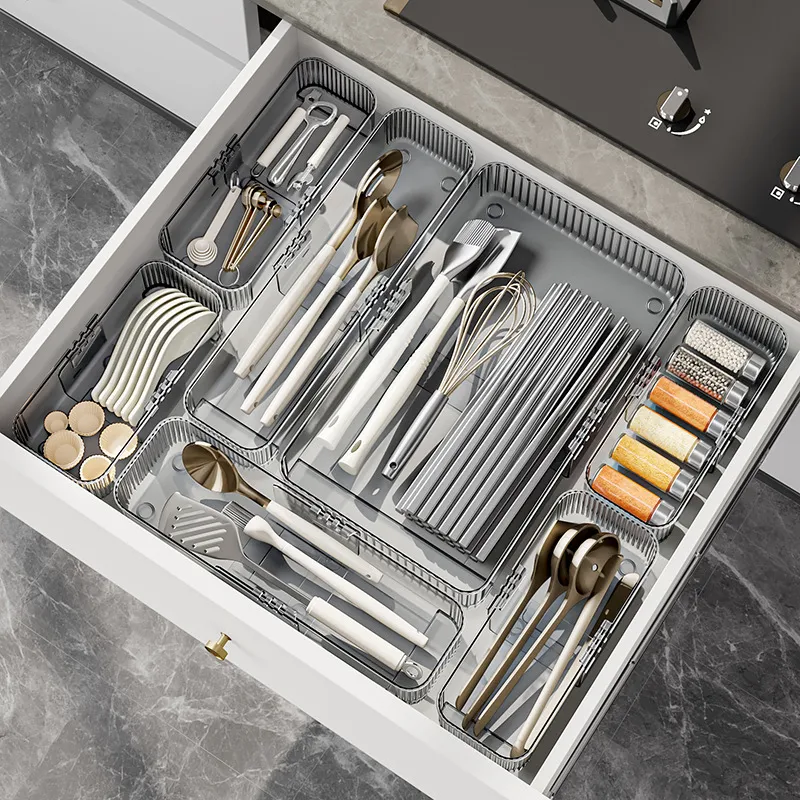 Household Plastic Drawer Organizer for Kitchen, Living Room