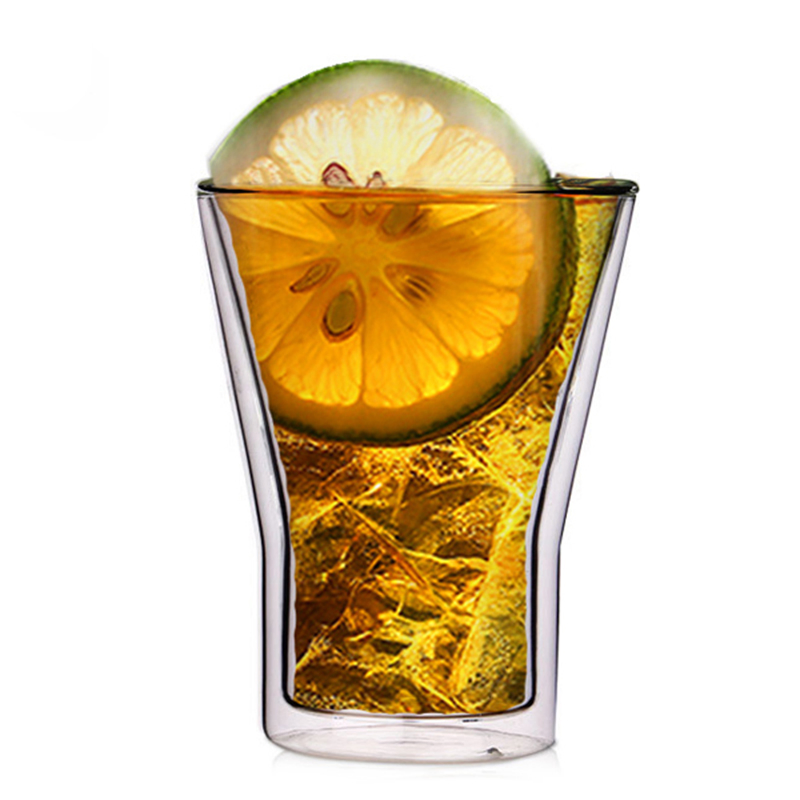 Holesale Customized Classic Manufacture Home Heat-Resistant Double Wall Glass Drinkware