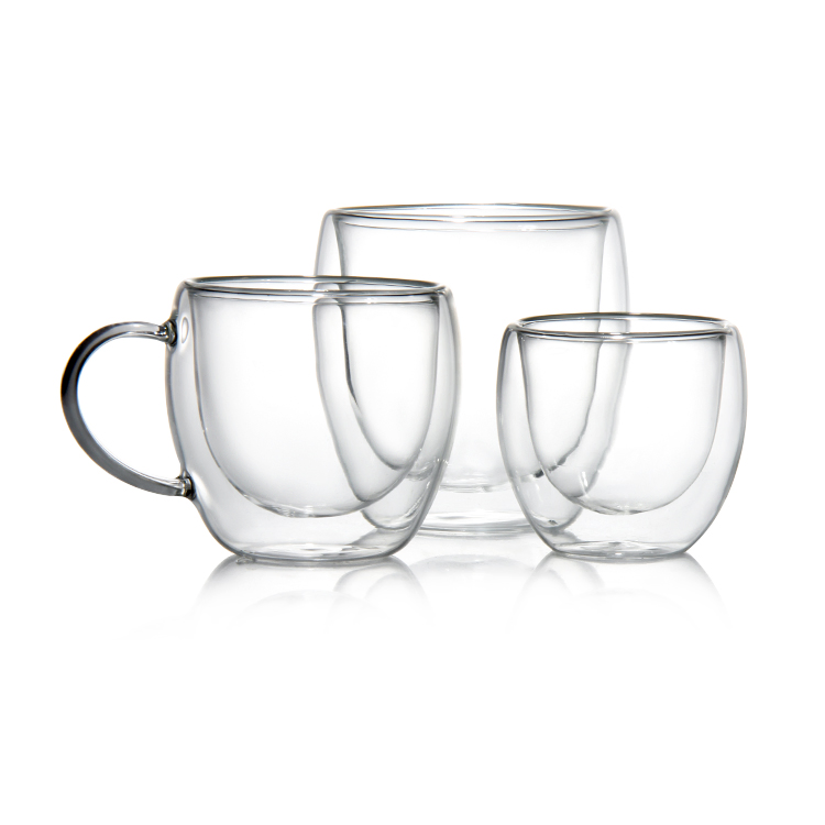 Customized Shape 200ml 7oz Double Wall Double Wall Drinkware for Supermarket