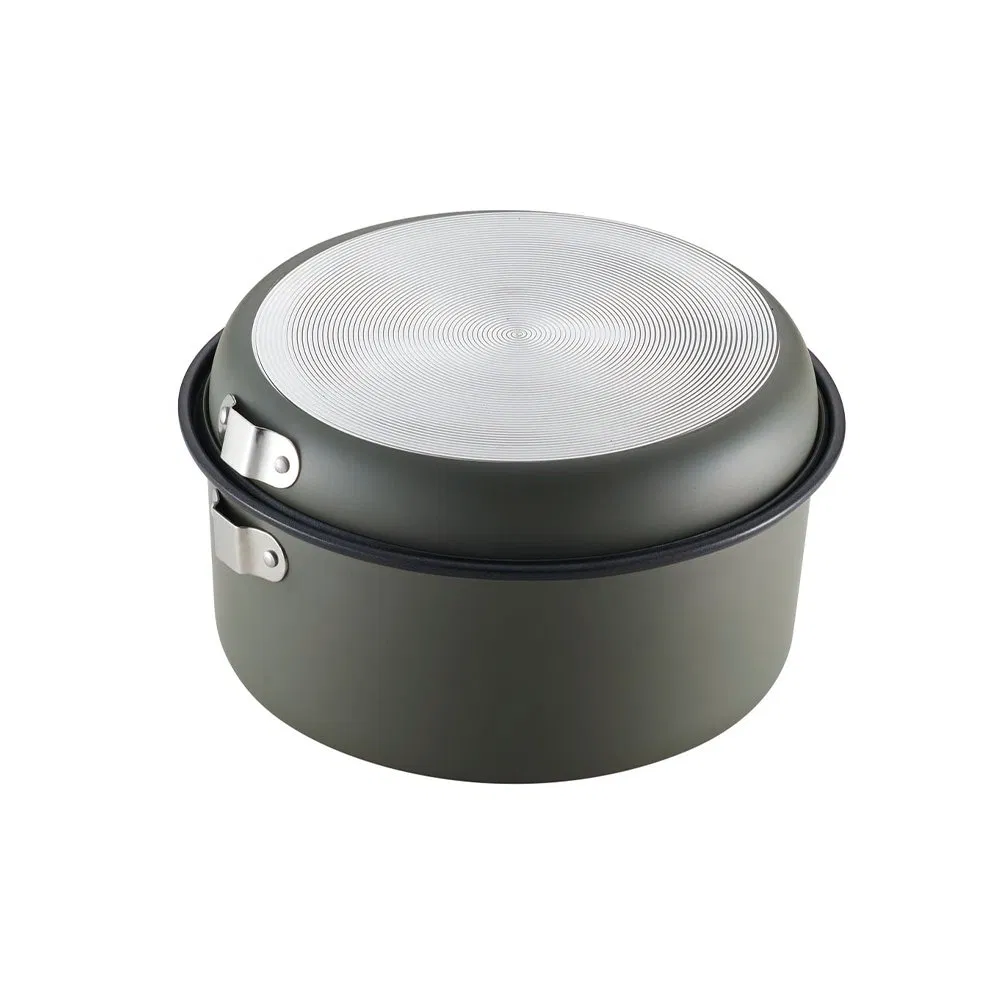 Portable 8PCS Camping Cookware Set: Innovative Aluminum Mess Kit for Outdoor Adventures