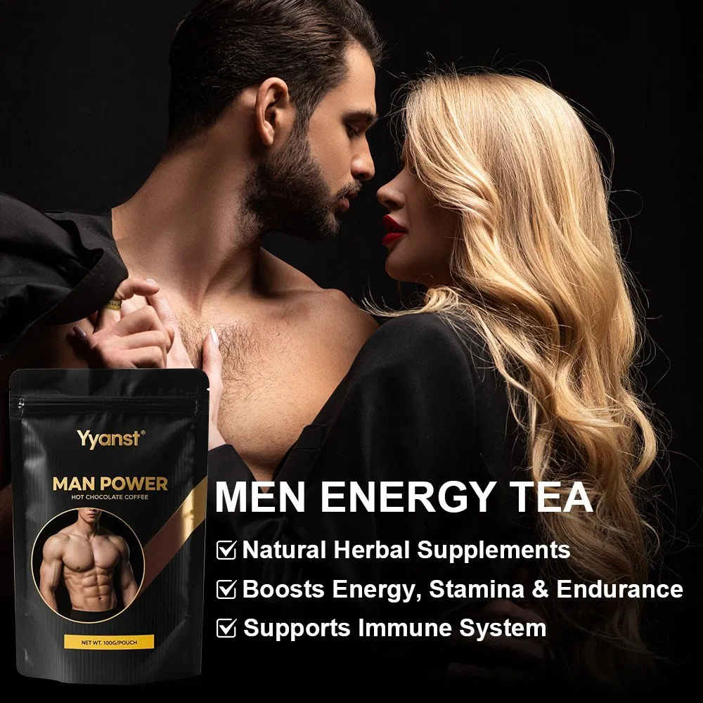 OEM Natural Maca Ginseng Tongkat Ali Instant Men Power Energy Coffee Increase Stamina Reduces Fatigue