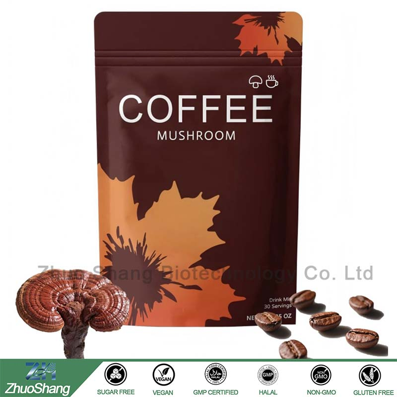 Private Label 8 in 1 Mushroom Coffee Powder Organic Food Supplements Mushroom Extract Coffee Blend for Immune Energy
