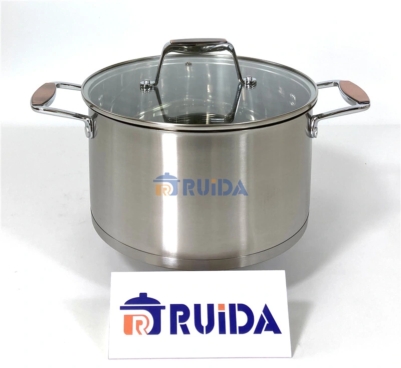 Custom Best Quality 8PCS Stainless Steel Pots and Pan Casserole Cookware Set