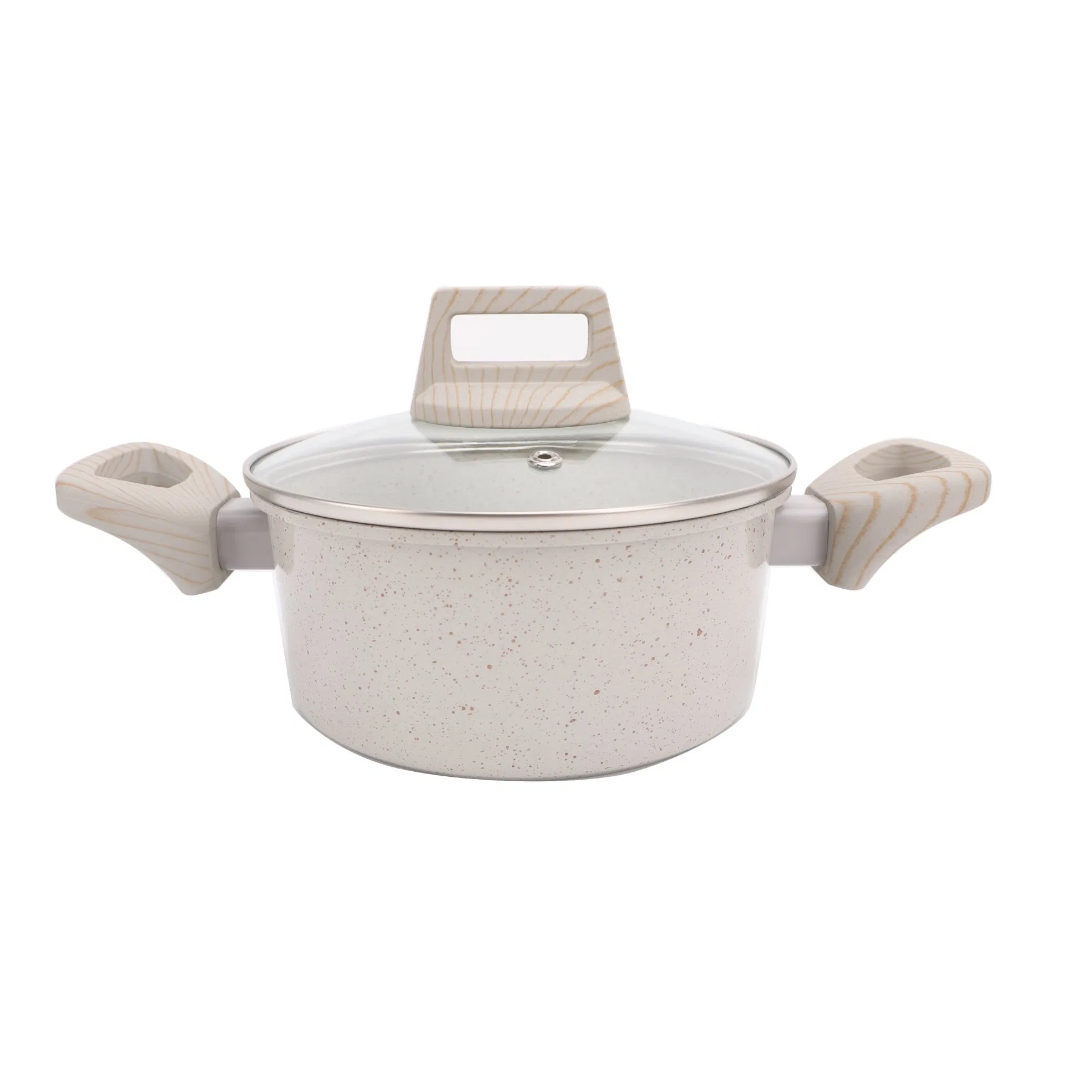 Nice Price Forged Aluminum Pan Set Granite Coating Induction Kitchen Cookware for All Stoves