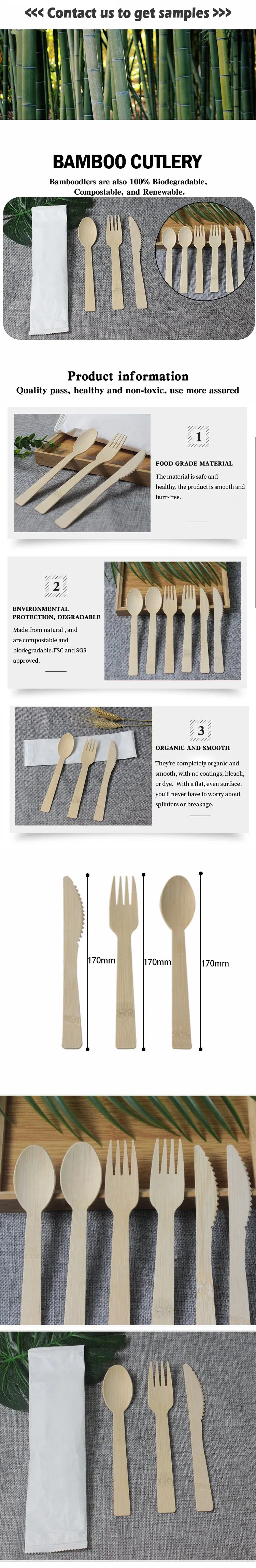Bamboo Cutlery Detail 2
