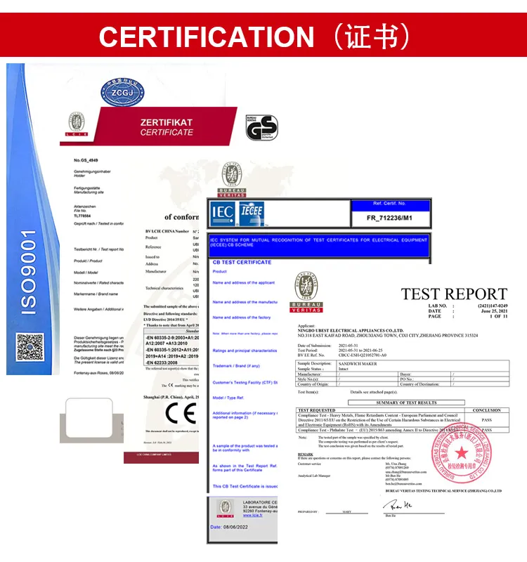 Quality Certifications