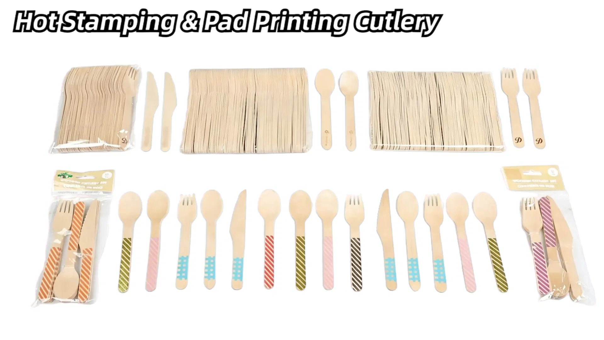 Disposable Wooden Tableware Set