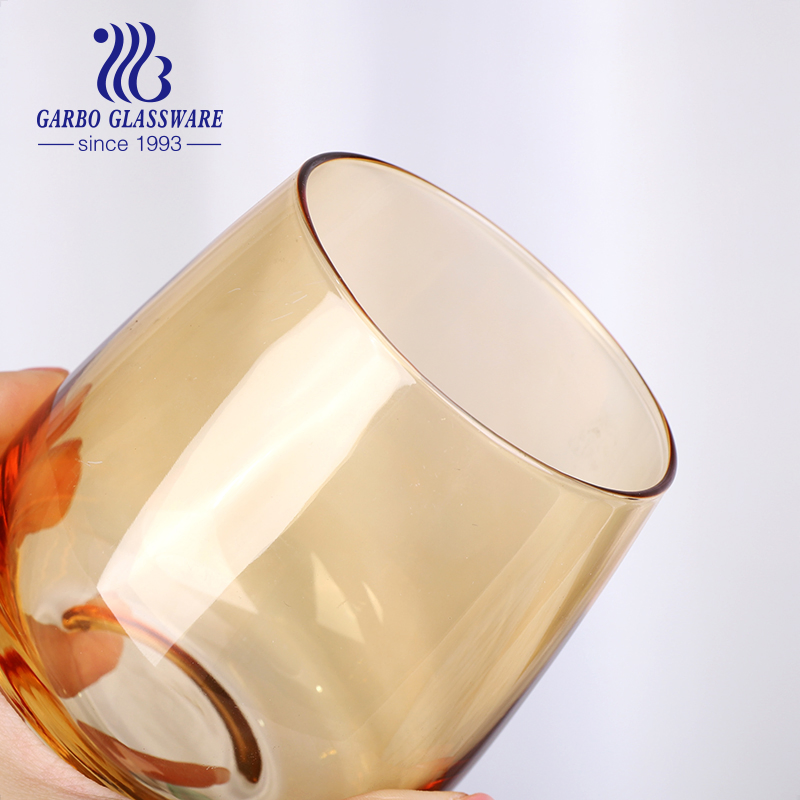 High-End 340ml Machine Blown Wine Glass Low MOQ Barware