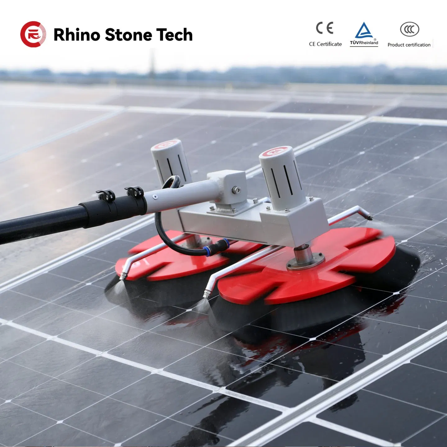 Solar Panel Cleaner Retractable Outdoor Cleaning Tools Lightweight Window Cleaning System