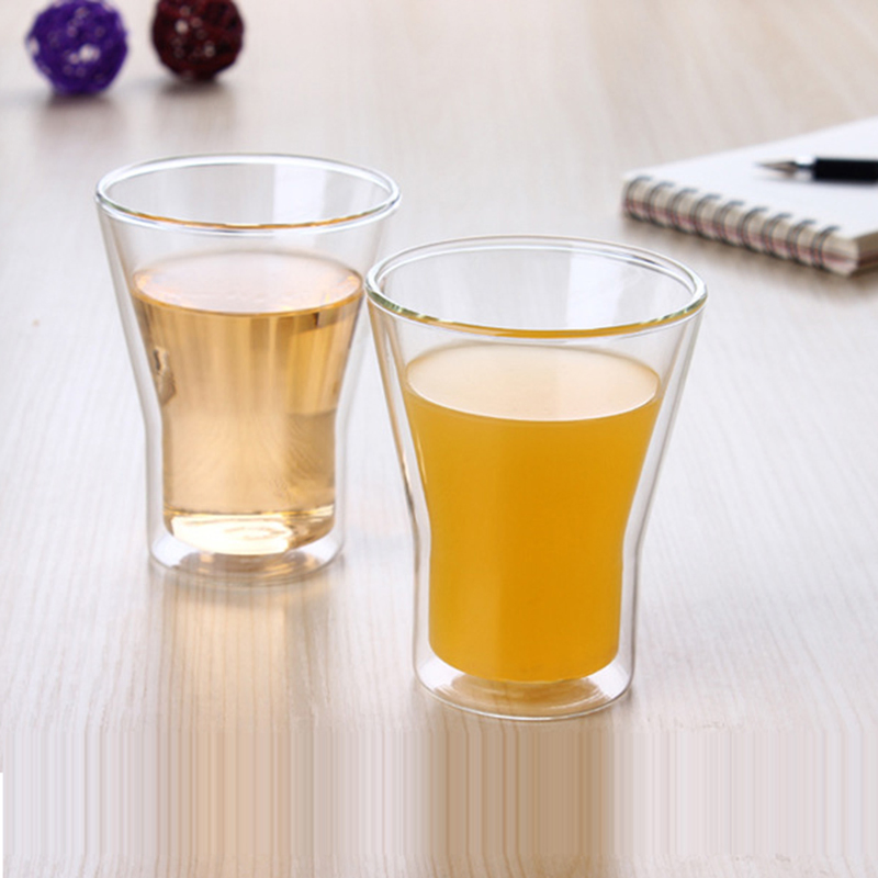 Holesale Customized Classic Manufacture Home Heat-Resistant Double Wall Glass Drinkware