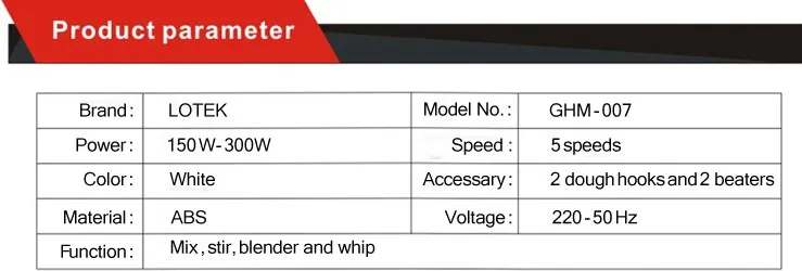 Hand Mixer Beater Details