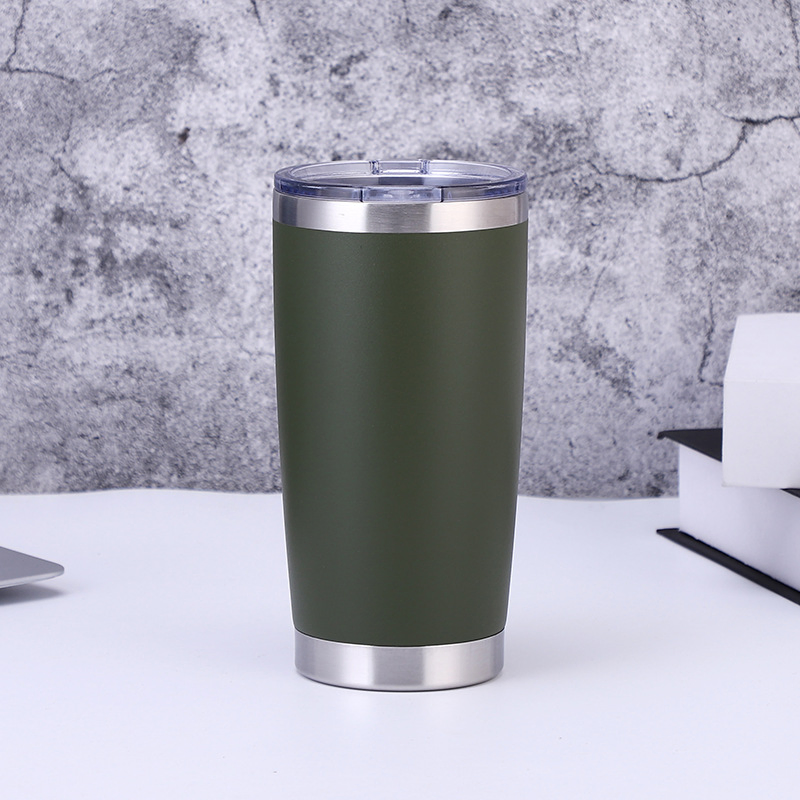 Blank Stainless Steel 20 Oz Powder Coated Metal Double Wall Tumblers Vendors