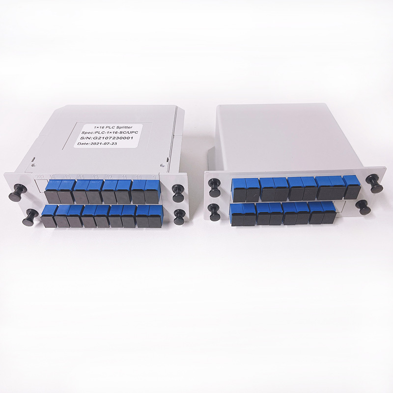 China 1*16 1x16 1:16 LGX box type PLC fiber optical splitter Factories, Products