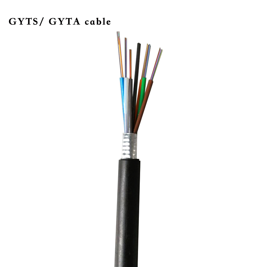Cheap SM Single Mode G652D GYTA 24fibers Direct Burial Outdoor Fibre Optical Cable Manufacturer, Supplier