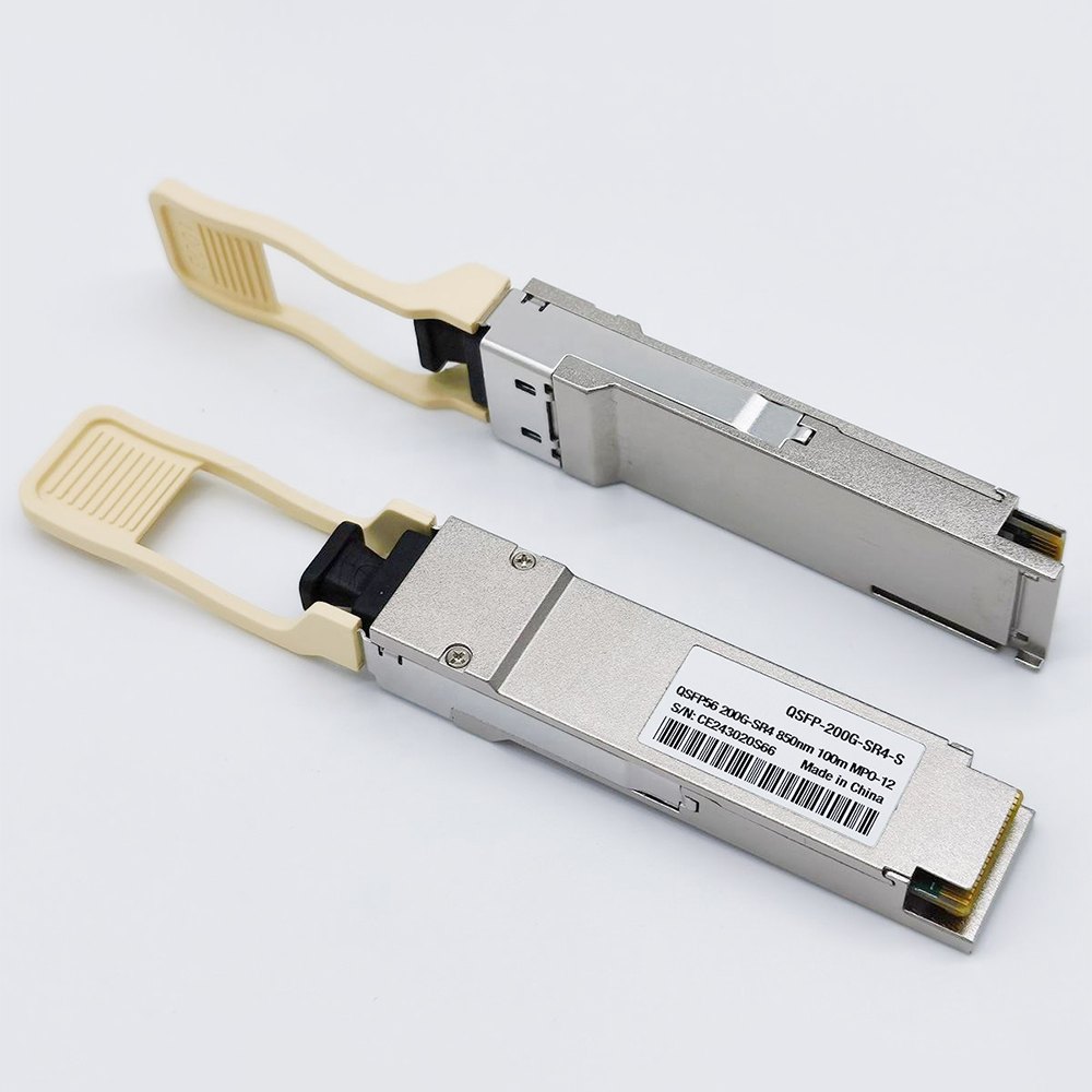 OEM KCO QSFP56 200G SR4 S MMF MPO-12 100m 200Gbps QSFP56 OSFP Multimode 100m MTP MPO Fiber Optic Transceiver Manufacturer, Manufacturers