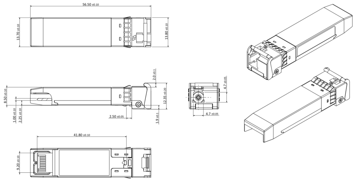 SFP28 Transceiver Module View 3